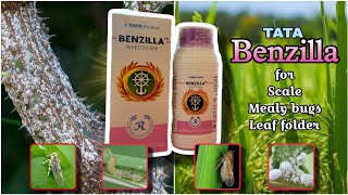 TATA Benzilla insectide  Scales  Mealy bugs  Leaf folder  Tata Rallis [upl. by Esorbma]