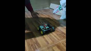 Obstacle avoiding robot using arduino l298 and ultrasonic sensor [upl. by Goldina850]