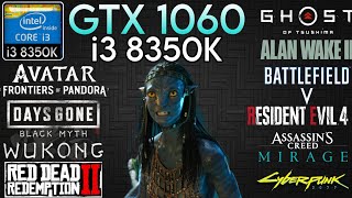 GTX 1060 3GB  I3 8350K amp 16GB Ram  Test In 10 Games In 2024 [upl. by Nuahsar387]