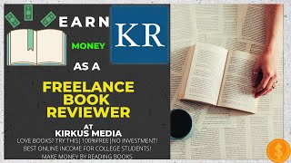 Get paid as a freelance book reviewer from KirkusBook reviewer jobonline money goals [upl. by Nnylimaj]