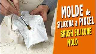 ✴️💚 MOLDE DE SILICONA con PINCEL UTILIZO técnica MIXTA [upl. by Faus]