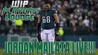 WIP Players Lounge Featuring Eagles Left Tackle Jordan Mailata [upl. by Lonny]