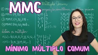 MMC  MÍNIMO MÚLTIPLO COMUM  Professora Angela Matemática [upl. by Sapphire]