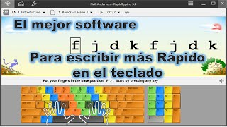 Mecanografia Como escribir Rapido con el Teclado rapid typing [upl. by Ilona15]