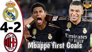 Real madrid vs ac milan 42  All Goals amp Highlights  2024 [upl. by Castro608]