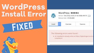 How to Fix WordPress “Installation Already Exists” Issue [upl. by Vasiliu]