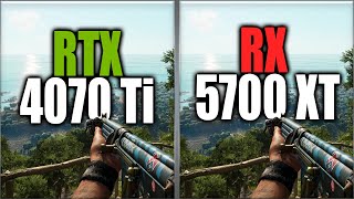 RTX 4070 Ti vs RX 5700 XT Benchmarks  Tested 20 Games [upl. by Lovato]