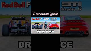 Red bull F1 Car Vs Moto Gp Bike DRAG RACE [upl. by Zoltai95]