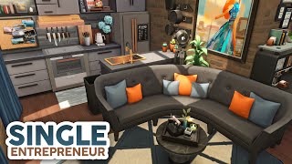 Single Entrepreneur Apartment  The Sims 4 Speed Build Apartment Renovation [upl. by Tterej]