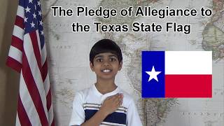 The Pledge of Allegiance to the Texas State Flag [upl. by Lorene]