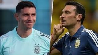 SCALONI CALIENTE CON LA SANCIÓN A EL DIBU MARTÍNEZ Por primera vez habló de la ausencia del arquero [upl. by Nevak]