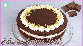 Schokosahnetorte I Schokoladen Sahne Kuchen I crying cake [upl. by Ahsial]