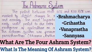 The Vedic Ashrams System Essay  What Are Four Ashrams System  Vedic Ashrama Vyavastha 10 Lines [upl. by Elaine90]