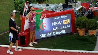 MARCO AROP vs DJAMEL SEDJATI  NATIONAL RECORD 800m  Diamond League Monaco 2024 paris2024 [upl. by Eniliuqcaj]