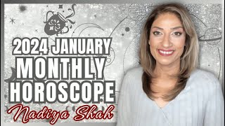 ♒️ Aquarius January 2024 Astrology Horoscope by Nadiya Shah [upl. by Turino]