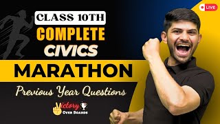 Complete Civics Previous Year Questions Class 10 2024  Marathon Session With MIQs amp PYQs [upl. by Errol]