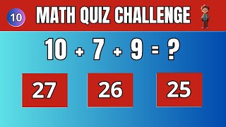 Maths Quiz for Kids Fun Questions to Spark Curiosity [upl. by Itirp65]