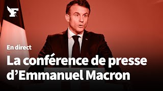 Revivez la conférence de presse dEmmanuel Macron [upl. by Comras]