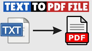 How to Convert Text to PDF [upl. by Mychael]