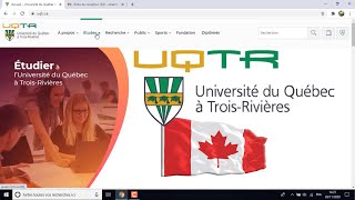 Demande dadmission à luniversité de trois rivières UQTR canada [upl. by Codd]