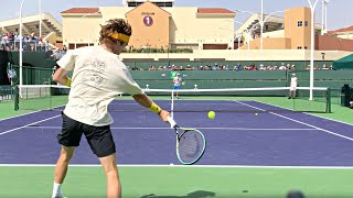 Andrey Rublev  Court Level Practice Sessions IW 2022 [upl. by Candyce]