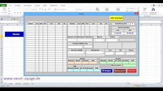 20Zeiterfassungsprogramm in Excel selber erstellen Reihe der Labels für „St“ erstellen [upl. by Dalli]