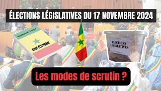 Élections législatives  LES MODES DE SCRUTIN [upl. by Ahsinom728]