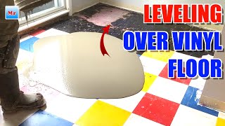 Surprising Answer To Levelling Compound On Old Vinyl Tile [upl. by Therron883]