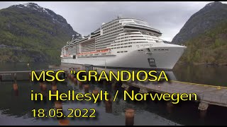 MSC quotGRANDIOSAquot in Hellesylt [upl. by Surovy]