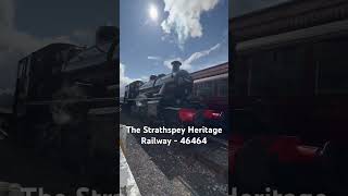 46464 at Strathspey Heritage Railway  Aviemore steamtrain heritagepreservation aviemore trains [upl. by Yllitnahc]