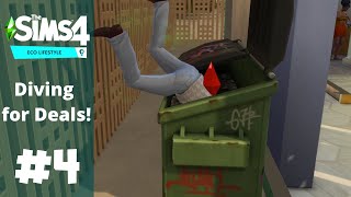 The Sims 4 Eco Lifestyle  EP 4  Diving For Deals in the Dumpster [upl. by Asoral286]