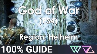 God of War PS4  100 Guide Helheim Completion Walkthrough [upl. by Varick]