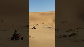 Quad Biking through Sand Dunes  Dune7 Walvis Bay  Namibia [upl. by Kenwrick798]