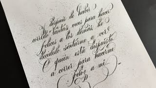 ✔ Hermosa Caligrafía 🅸🅽🅶🅻🅴🆂🅰 o Copperplate  Como Escribir Bonito Pablo Bermúdez [upl. by Annaohj648]