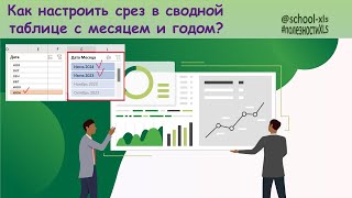 Как настроить срез в сводной таблице Excel с месяцем и годом [upl. by Stroud836]