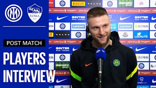 INTER 20 ROMA  SKRINIAR  DAMBROSIO EXCLUSIVE INTERVIEWS SUB ENG 🎤⚫🔵🤩 [upl. by Jezabel]