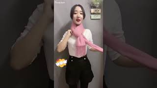 Scarf fashion design tie for girls shorts [upl. by Etnuad890]