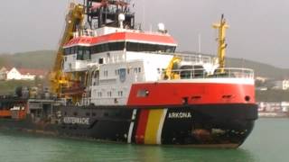 Coast Guard Ship Arkona in Sassnitz [upl. by Cary]