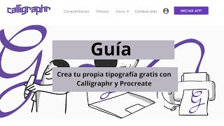 Crea tu propia tipografía gratis con Calligraphr y Procreate calligraphr procreate tutorial [upl. by Santiago]