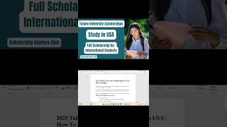 Tulane University Scholarships  Scholarship for International Students  Apply Now  Study in USA [upl. by Buiron31]