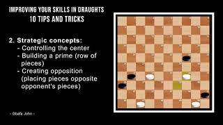 Improving Your Skills in Draughts  10 Tips and Tricks [upl. by Nrublim]