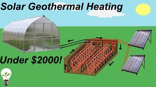 Solar Boosted Geothermal Heating for a Greenhouse [upl. by Laitselec]