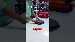 How to fold jeans ll pants folding trick llclothes llfashiollshorts ll yt shorts ll sukhdev [upl. by Kola402]