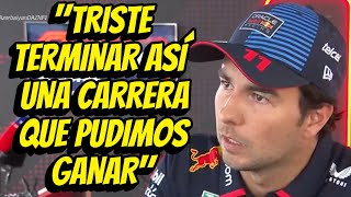 ENTREVISTA SERGIO PÉREZ POST CARRERA GP AZERBAIYÁN 2024 Checo habla tras choque con Carlos Sainz [upl. by Hengel398]