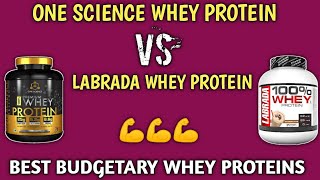 Labrada whey protein VS one science whey protein  muscles building  muscles gaining  bodybuilding [upl. by Arretnahs]