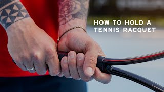 How to Hold a Tennis Racquet  HEAD [upl. by Fanchie]