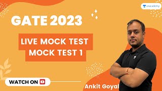 Live Mock Test  Mock Test 1  GATE 2023  Ankit Goyal  Kreatryx GATE  EE ECE IN [upl. by Kit]