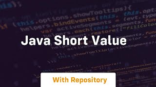 java short value [upl. by Neelra]