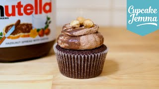 How to Make Nutella Cupcakes  Cupcake Jemma [upl. by Zimmerman]