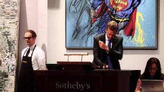 Seven Artist Records in Sothebys 380 Million Contemporary Art Evening Sale [upl. by Rehpatsirhc]